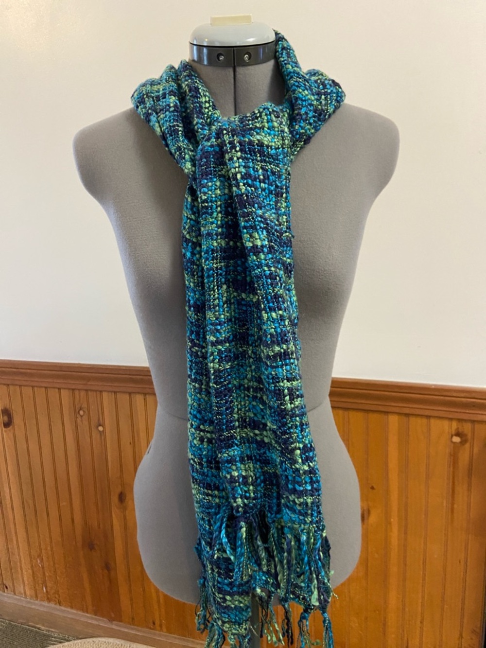68” x 12” Amanda Blue Scarf